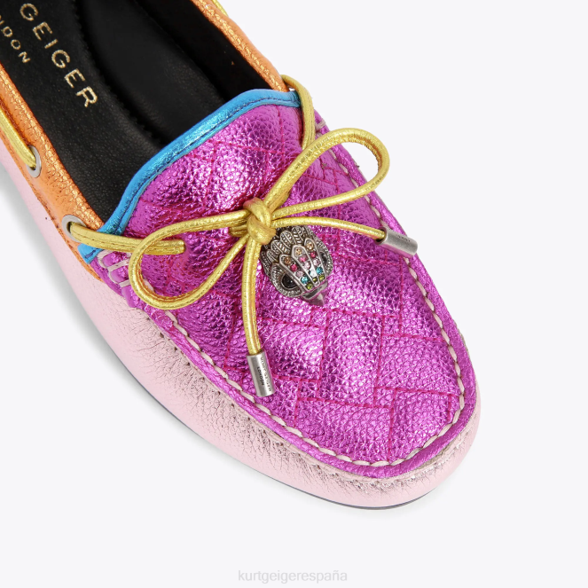 Kurt Geiger mujer mocasín águila londinense 2LPR218 | calzados combinación rosa